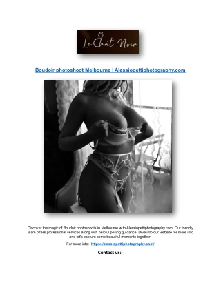Boudoir photoshoot Melbourne | Alessiopettiphotography.com