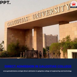 Securing Your Engineering Seat: Your Guide to Direct Admission in Galgotias