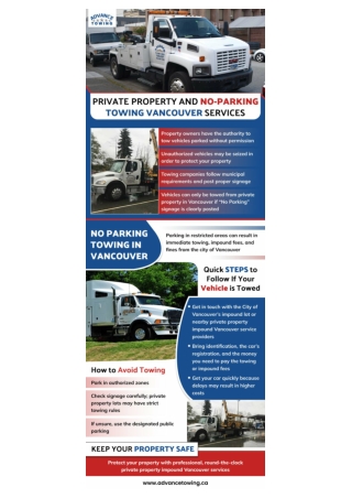 Private Property and No-Parking Towing Vancouver Services
