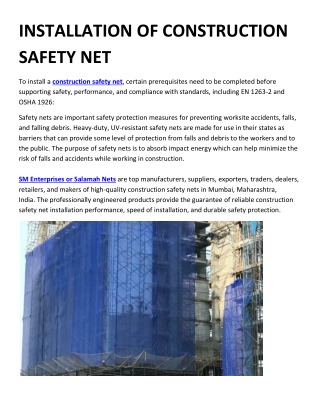 Construction Safety Net