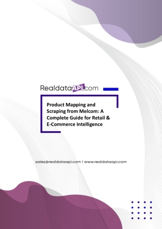 Product Mapping and Scraping from Melcom Real Data API