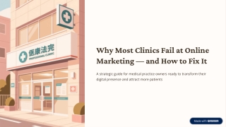 Why Most Clinics Fail at Online Marketing and How to Fix It