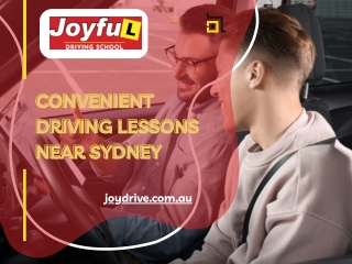 Convenient Driving Lessons Near Sydney