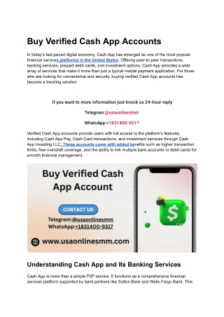 Efficient Methods for Acquiring Verified Cash App Accounts