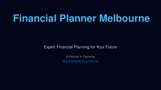 Financial Planner Melbourne