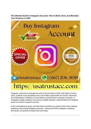 Buy Instagram Accounts Safe and Easy | Social Tradia ...