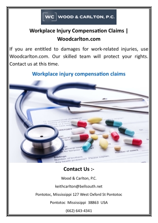 Workplace Injury Compensation Claims