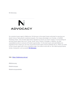 Ni Advocacy