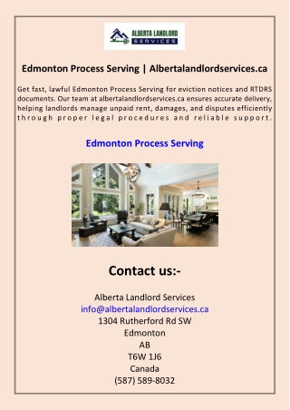 Edmonton Process Serving Albertalandlordservices.ca