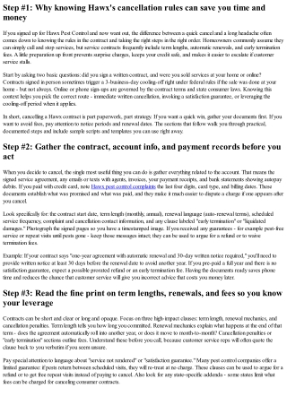 How to Cancel a Hawx Pest Control Contract: A Homeowner's Step-by-Step Guide
