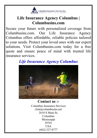 Life Insurance Agency Columbus | Columbusins.com
