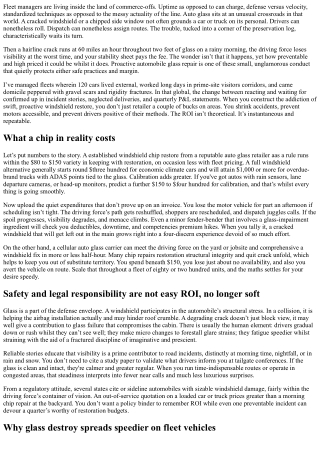 The ROI of Proactive Auto Glass Repair in Fleet Operations