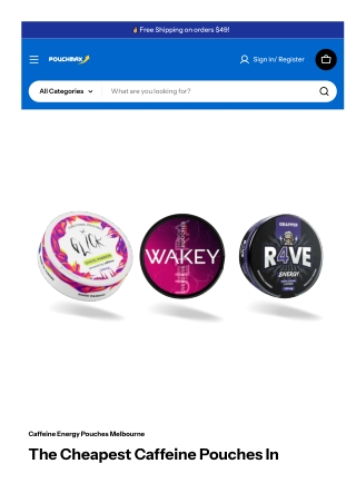 Caffeine Energy Pouches Sydney