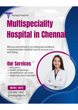 Multispeciality Hospital in Chennai