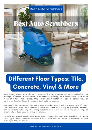Top-Rated Best Auto Scrubbers for Schools, Hospitals, and Warehouses