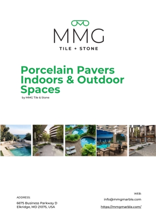 Porcelain Pavers for Indoors & Outdoors Spaces
