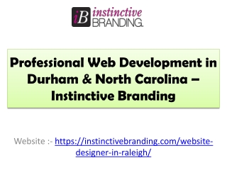 Professional Web Development in Durham & North Carolina – Instinctive Branding
