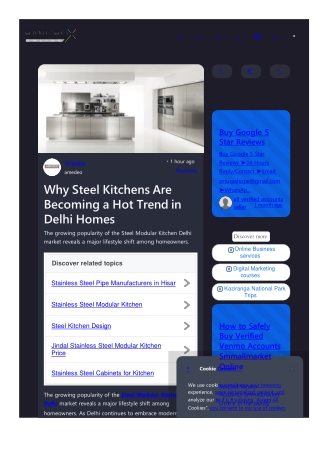 Why Steel Kitchens Are Becoming a Hot Trend in Delhi Homes