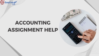 Accounting Assignment Help