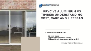 uPVC vs Aluminium vs Timber Understanding Cost, Care and Lifespan