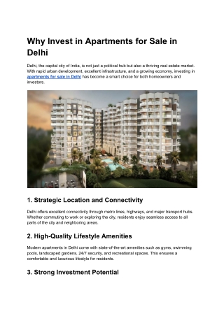 Apartments For Sale In Delhi _ TARC