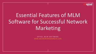 Essential Features for Effective MLM Software in Network Marketing