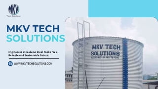 Zinc Aluminium Water Storage Tanks Manufacturers  - MKV Tech  Solutions