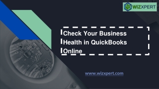 Check Your Business Health in QuickBooks Online