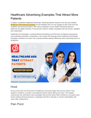 Healthcare Advertising Examples That Attract More Patients