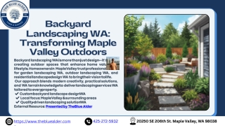 Backyard Landscape Design WA