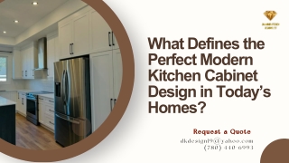 What Defines the Perfect Modern Kitchen Cabinet Design in Todays Homes