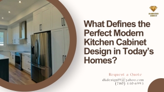 What Defines the Perfect Modern Kitchen Cabinet Design in Todays Homes