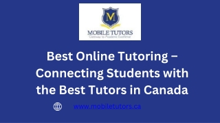 Best Online Tutoring – Connecting Students with the Best Tutors in Canada