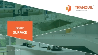 Find seamless acrylic solid surfaces for modern interiors