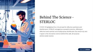 Behind The Science of STERLOC | Advanced Pharma Innovation by Pharmaceutical Com