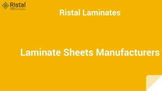 Premium Quality Laminate Solutions for Modern Interiors by Ristal Laminates