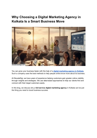 The Future of Business Growth: Kolkata’s AI-Driven Digital Marketing Agencies