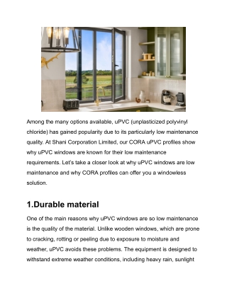 Why uPVC Windows Are Low Maintenance_ A Sustainable Choice_