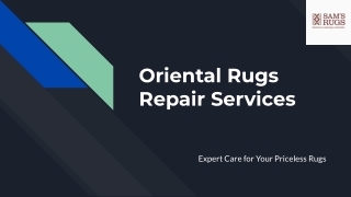 Oriental Rugs Repair Services