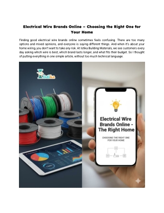 Electrical Wire Brands Online – Choosing the Right One for Your Home