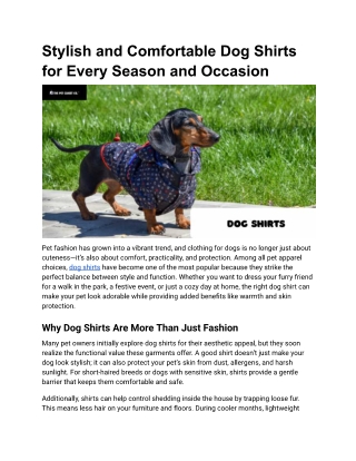 Dog Shirts | The Pet Closet