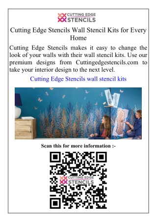 Cutting Edge Stencils Wall Stencil Kits for Every Home