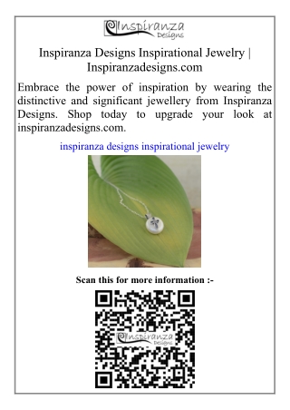 Inspiranza Designs Inspirational Jewelry Inspiranzadesigns.com
