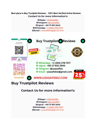 Best place to Buy Trustpilot Reviews
