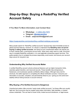 Step-by-Step_ Buying a RedotPay Verified Account Safely