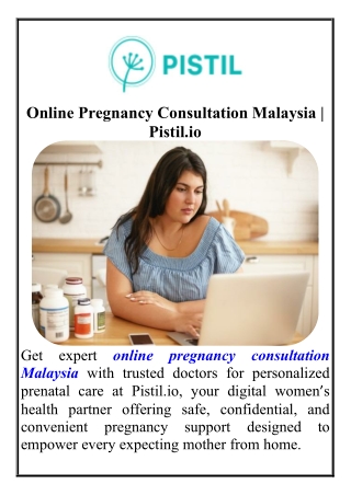 Online Pregnancy Consultation Malaysia Pistil.io