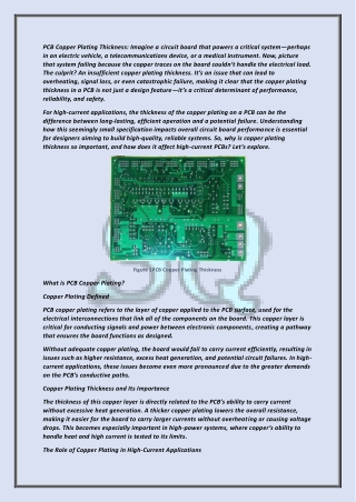 Why PCB Copper Plating Thickness Is Crucial for High-Current Applications