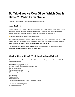Buffalo Ghee vs Cow Ghee_ Which One Is Better_