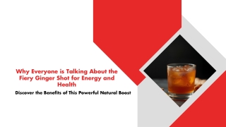 Why Everyone is Talking About the Fiery Ginger Shot for Energy and Health