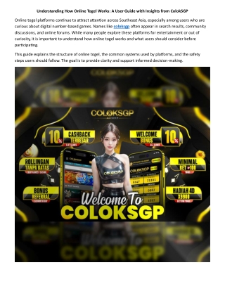 ColokSGP and How to Navigate Online Gambling Safely